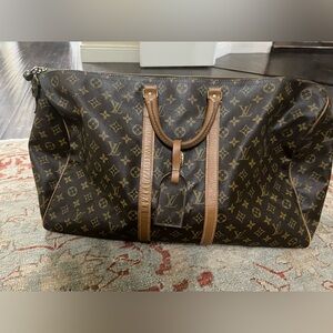 Luxury Brown Monogram Travel Duffel